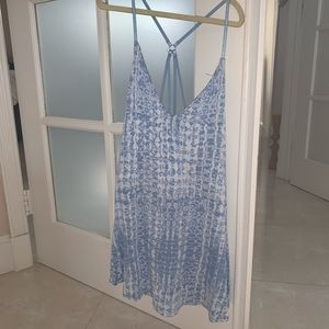 cute blue and white tank